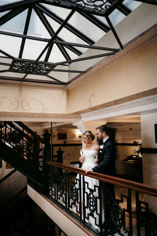 Bridal portraits at the Oxford Hotel