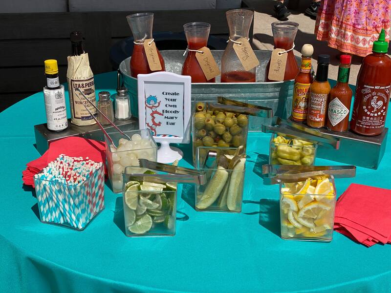 Build your own bloody mary bar garnishes
