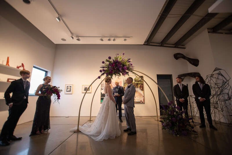 Wedding ceremony at Space Gallery