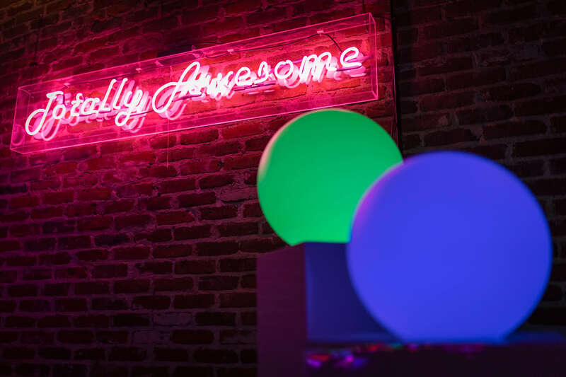 "Totally Awesome" neon sign by Lighting and Design by Scott